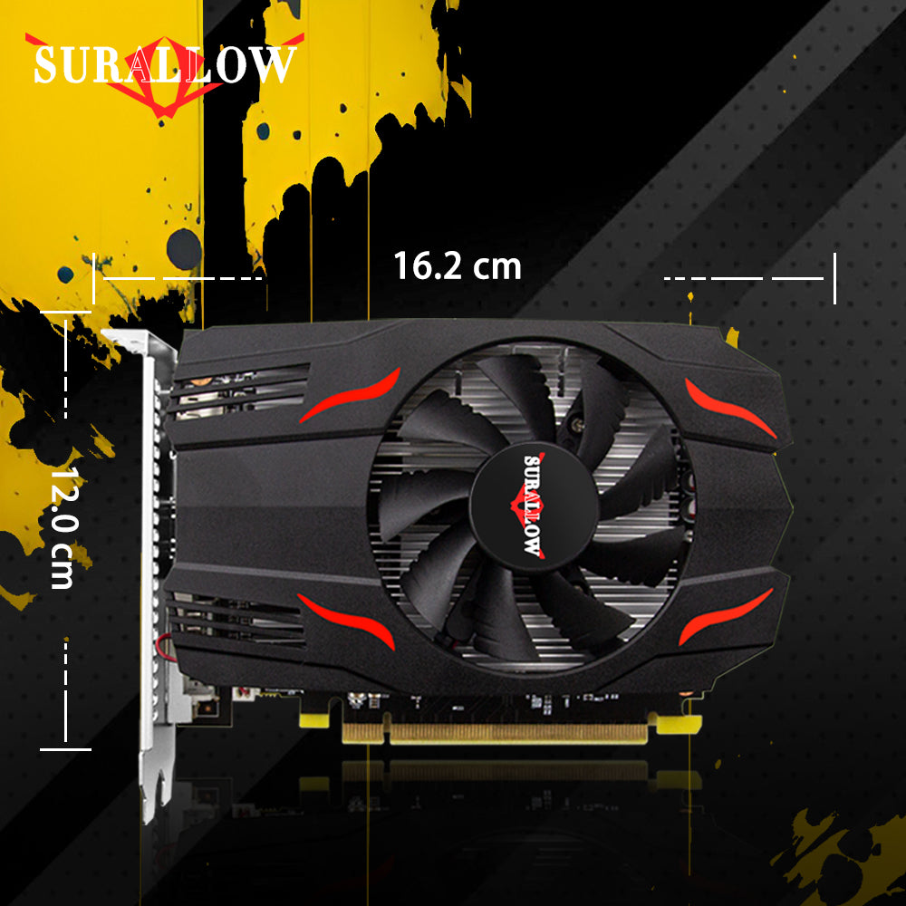 SURALLOW GT 740 4G GDDR5 128Bit Graphics Card PC Gaming Video Card