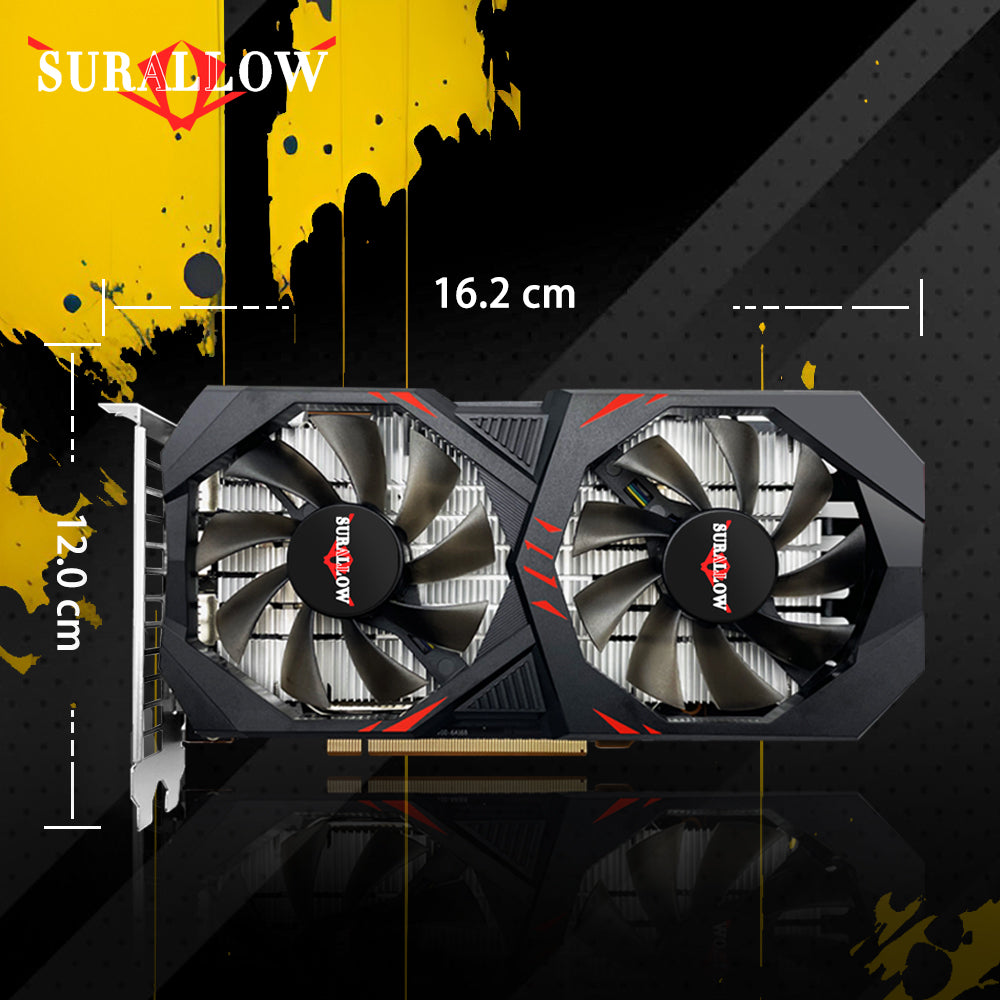 Pc Ram Gfx SURALLOW RX 6600M 8G Memory Computer Graphics Card for PC Gaming Worki